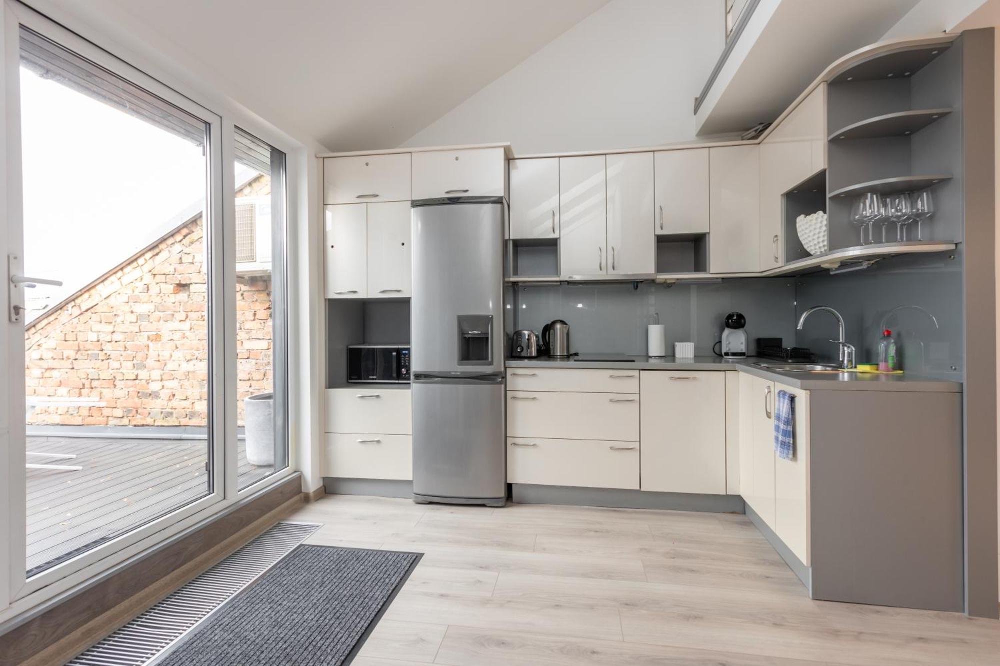 Penthouse Apartment With Terrace Riga Eksteriør billede