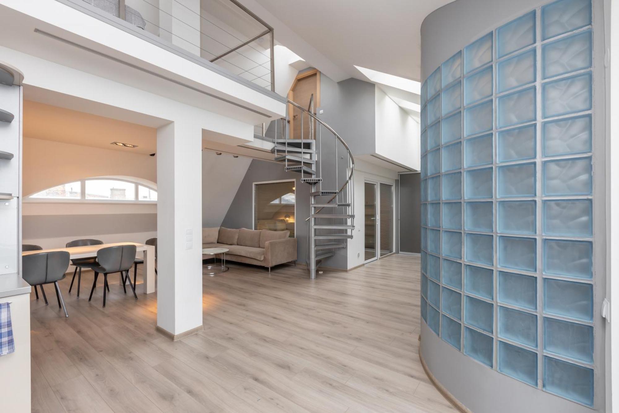 Penthouse Apartment With Terrace Riga Eksteriør billede