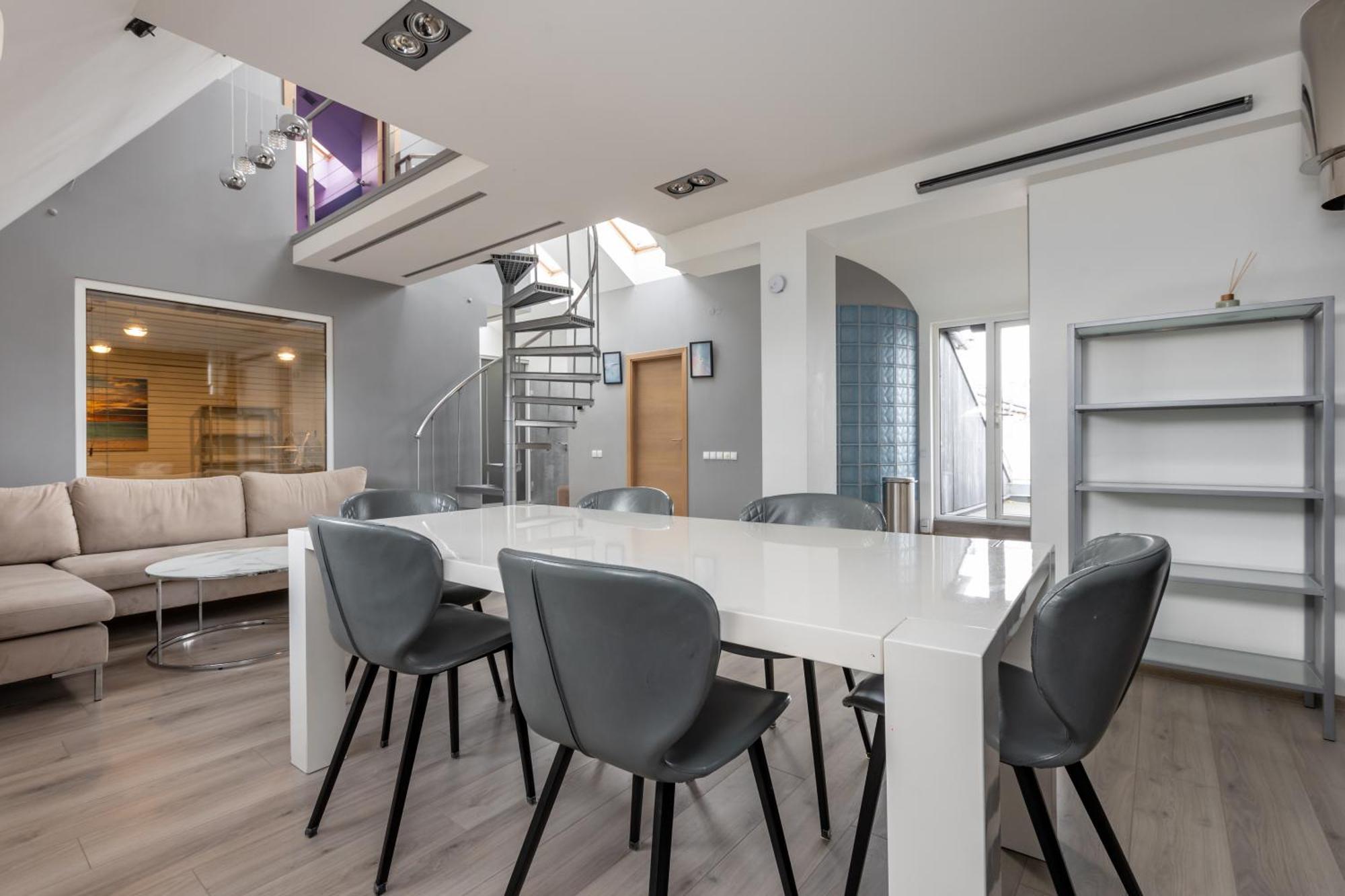 Penthouse Apartment With Terrace Riga Eksteriør billede